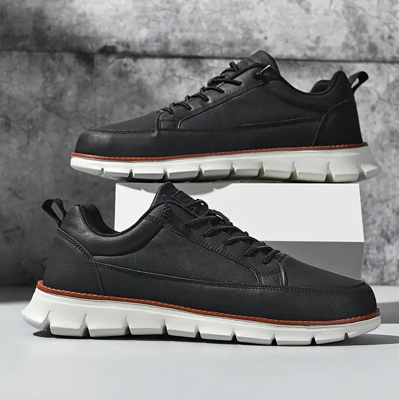De Hudson leren sneaker