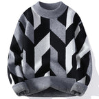 Lazaro Geometric Knit Sweater