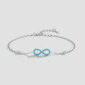 Blue Infinity Bracelet