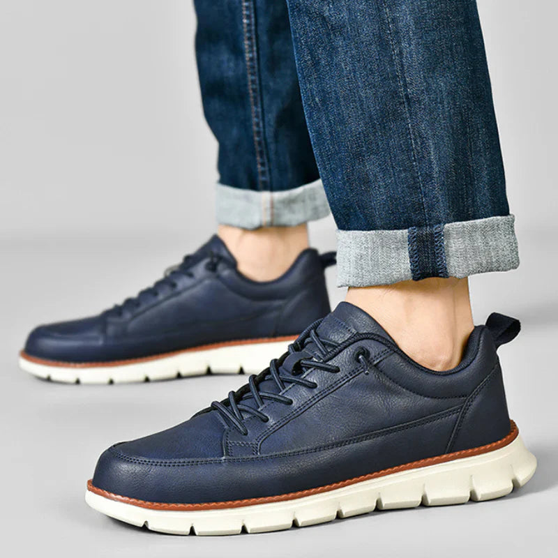 De Hudson leren sneaker