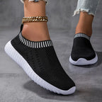 Breathable Knit Slip-On Sneakers