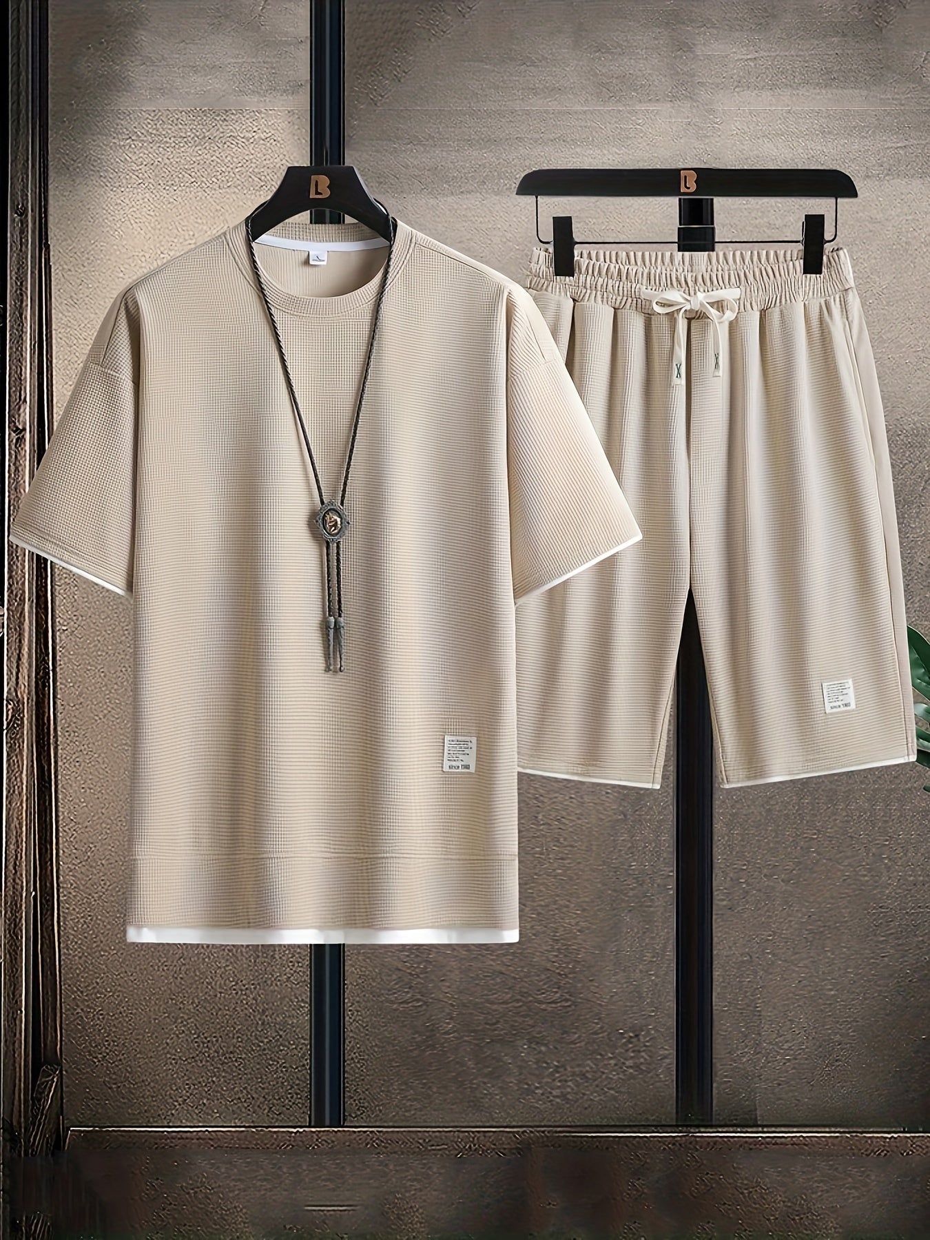 Wafelgebreide loungeset