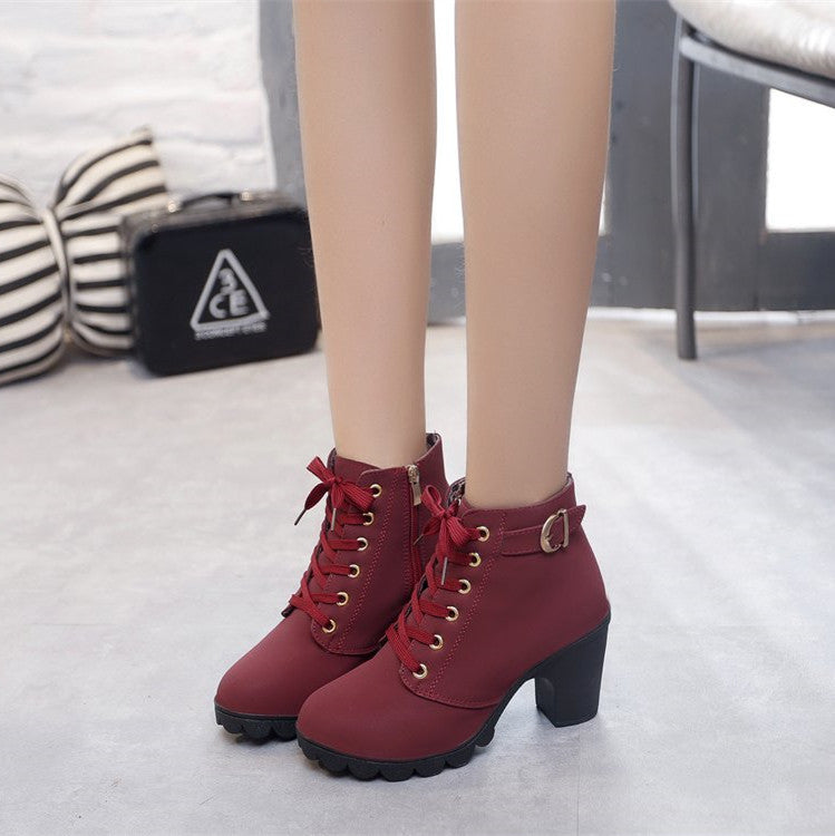Liora Mid-Heel Ankle Boots
