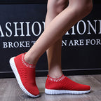 Breathable Knit Slip-On Sneakers