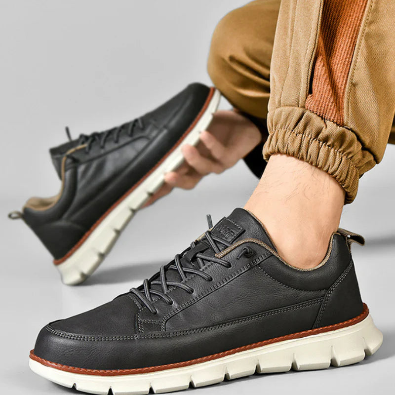 De Hudson leren sneaker