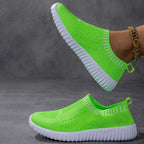 Breathable Knit Slip-On Sneakers