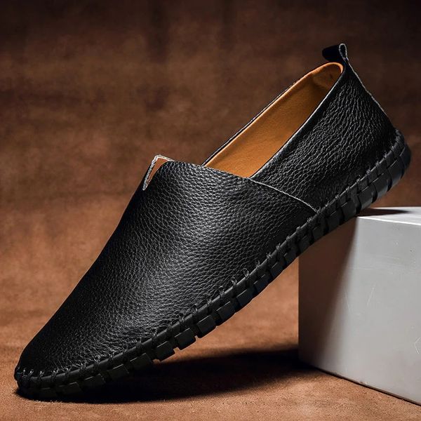 De Milano lederen loafers