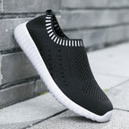 Breathable Knit Slip-On Sneakers