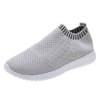 Breathable Knit Slip-On Sneakers