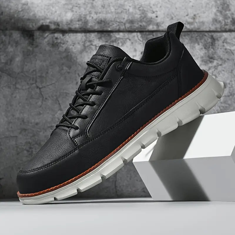 De Hudson leren sneaker