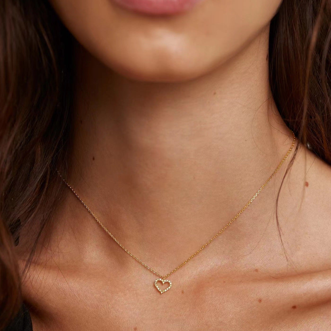 Hollow Heart Necklace