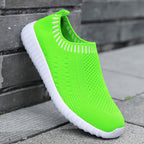 Breathable Knit Slip-On Sneakers