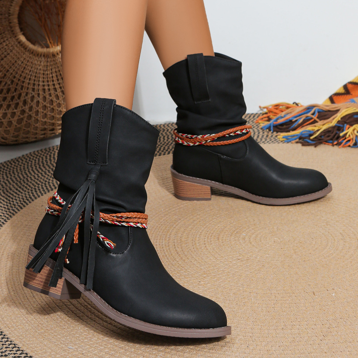 Rodeo Tassel enkellaarzen