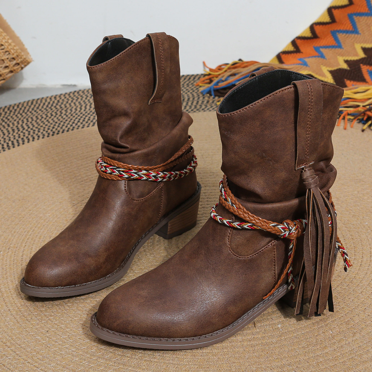 Rodeo Tassel enkellaarzen