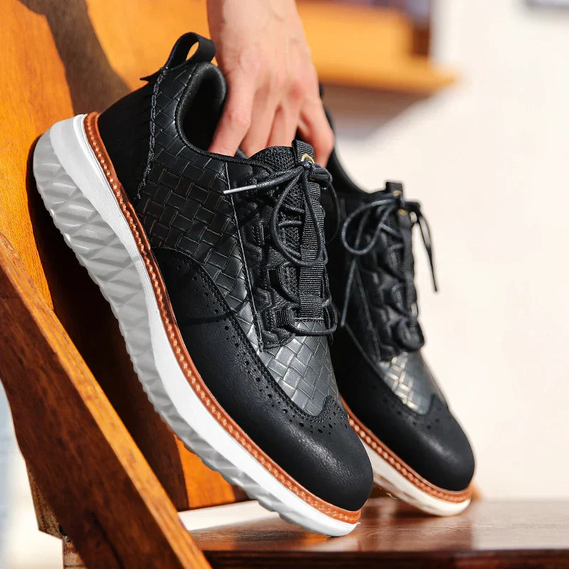 Braxton Ridge lederen sneakers