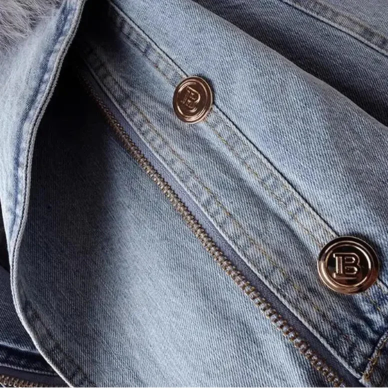 Monroe Fur Collar denim jas