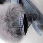 Monroe Fur Collar denim jas