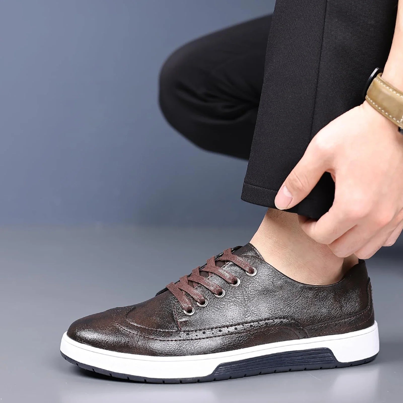Valenti lederen brogues
