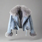Monroe Fur Collar denim jas