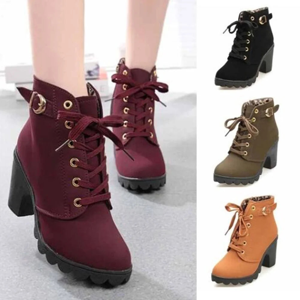 Liora Mid-Heel Ankle Boots