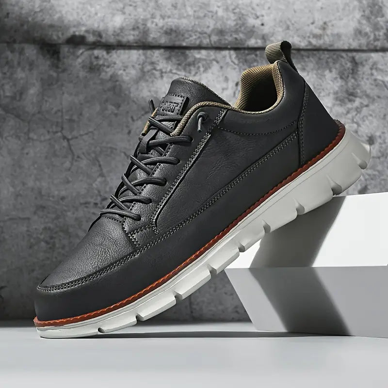 De Hudson leren sneaker