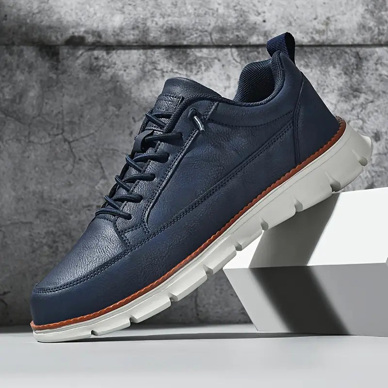 De Hudson leren sneaker