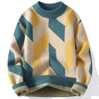 Lazaro Geometric Knit Sweater