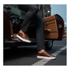Westbridge lederen low-tops