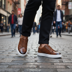 Westbridge lederen low-tops