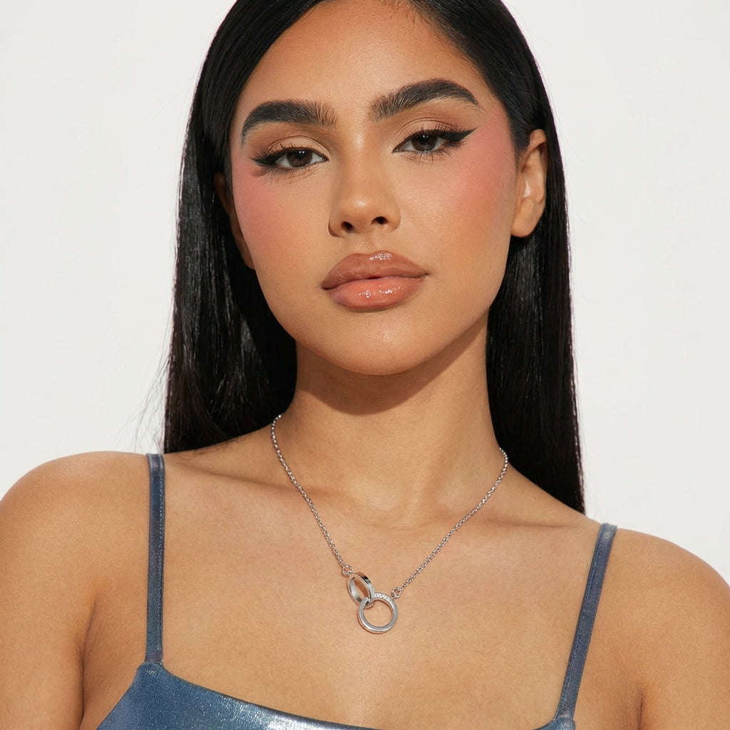 Double Ring Necklace