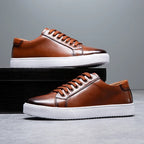 Westbridge lederen low-tops