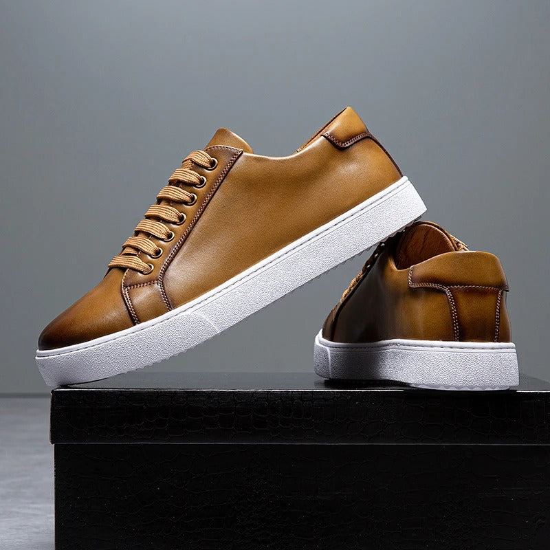 Westbridge lederen low-tops