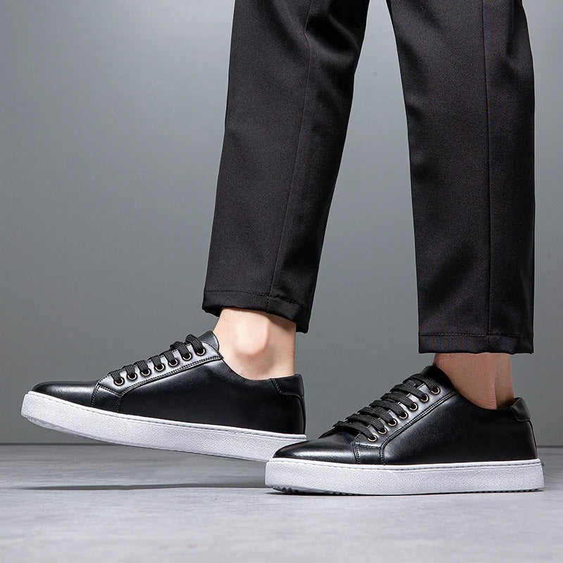 Westbridge lederen low-tops