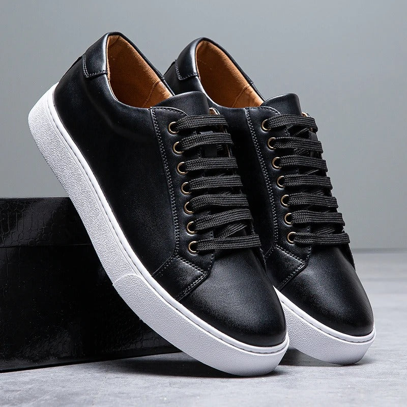 Westbridge lederen low-tops